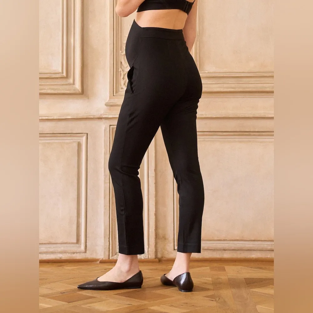 NWT Seraphine Overbump Maternity Everyday Work Trouser in Black Size 4 Tall - Image 3