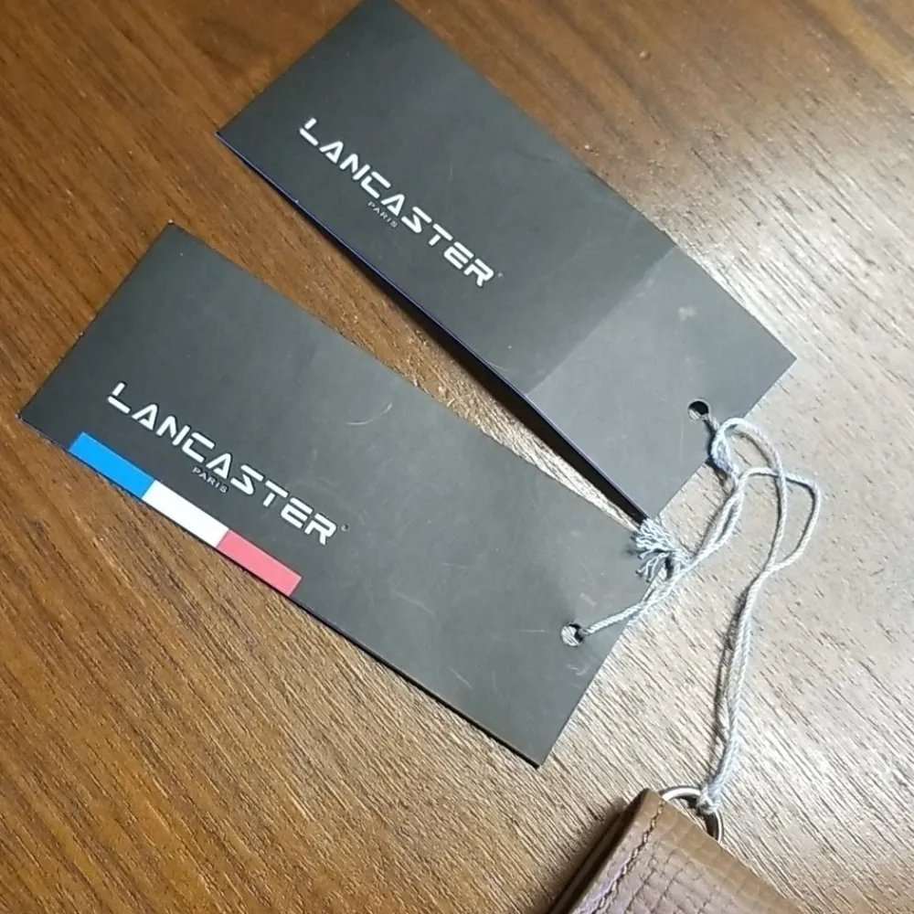 💕LANCASTER PARIS💕 Leather Envelope Clutch Xbody Brown - Image 9