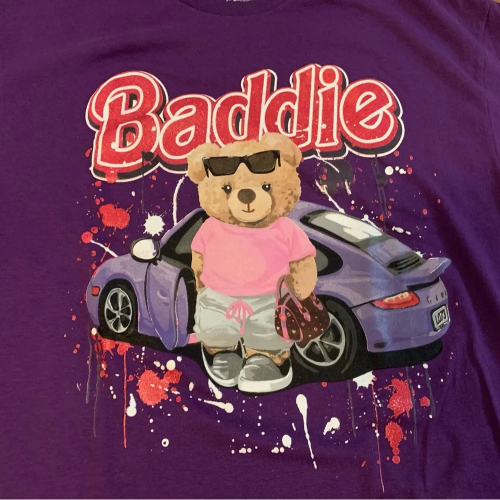 Baddie oversized tee purple size L Size L - Image 4