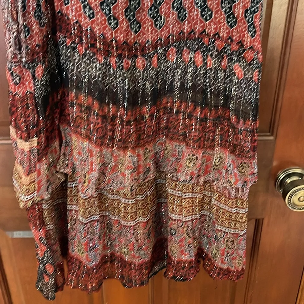Daughters of the Revolution Bohemian Multicolor Maxi Dress size extra small - Image 3