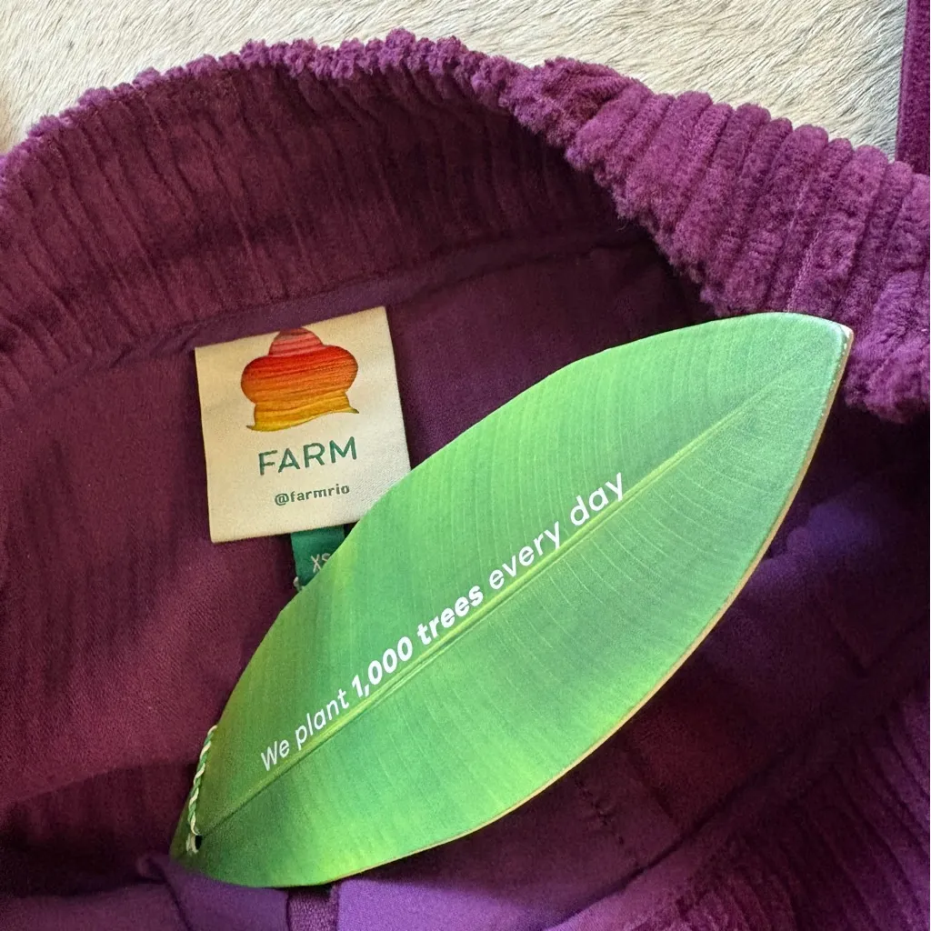 FARM RIO Purple Plum Corduroy Flare Pants Size Extra Small NWT‎ - Image 7