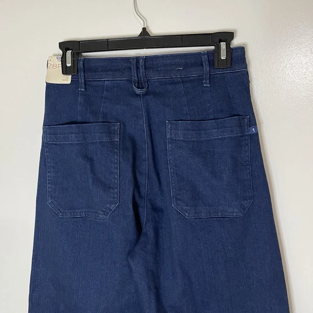 NWT Pilcro & the letterpress anthropologie skipper high waist wide leg jeans 28P - Image 7