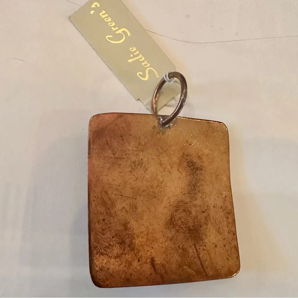 Stunning brass and jewel turtle pendant! Brand new with tags! Super unique! Gold - Image 3