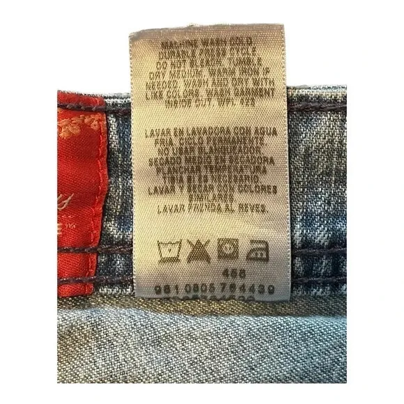 Vintage Levi Strauss Signature Stretch Jeans Y2K Light Wash Unique Size 12‎ - Image 9