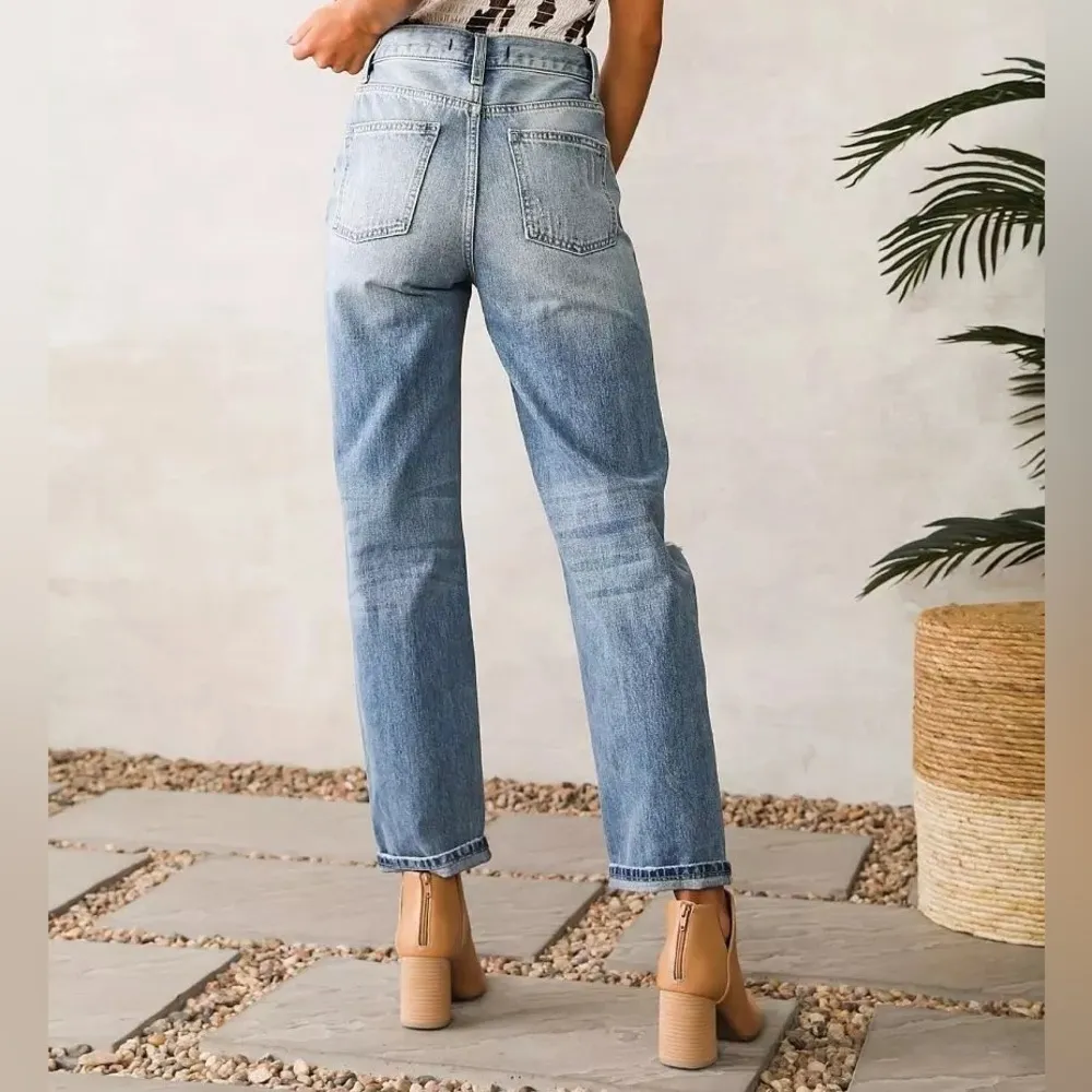 The Vintage Dad Jean - Distressed Denim - Image 12