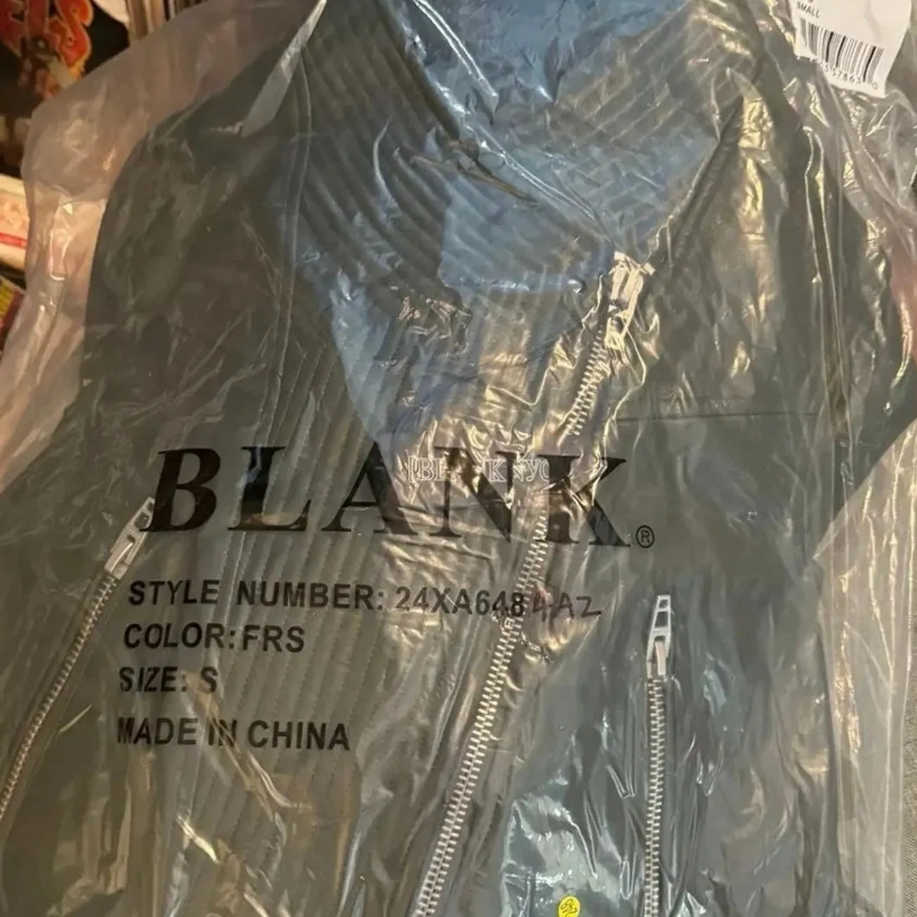 BLANK NYC / BlankNYC Olive Quilted Detail Moto Jacket, Size S, New with Tag - Image 11