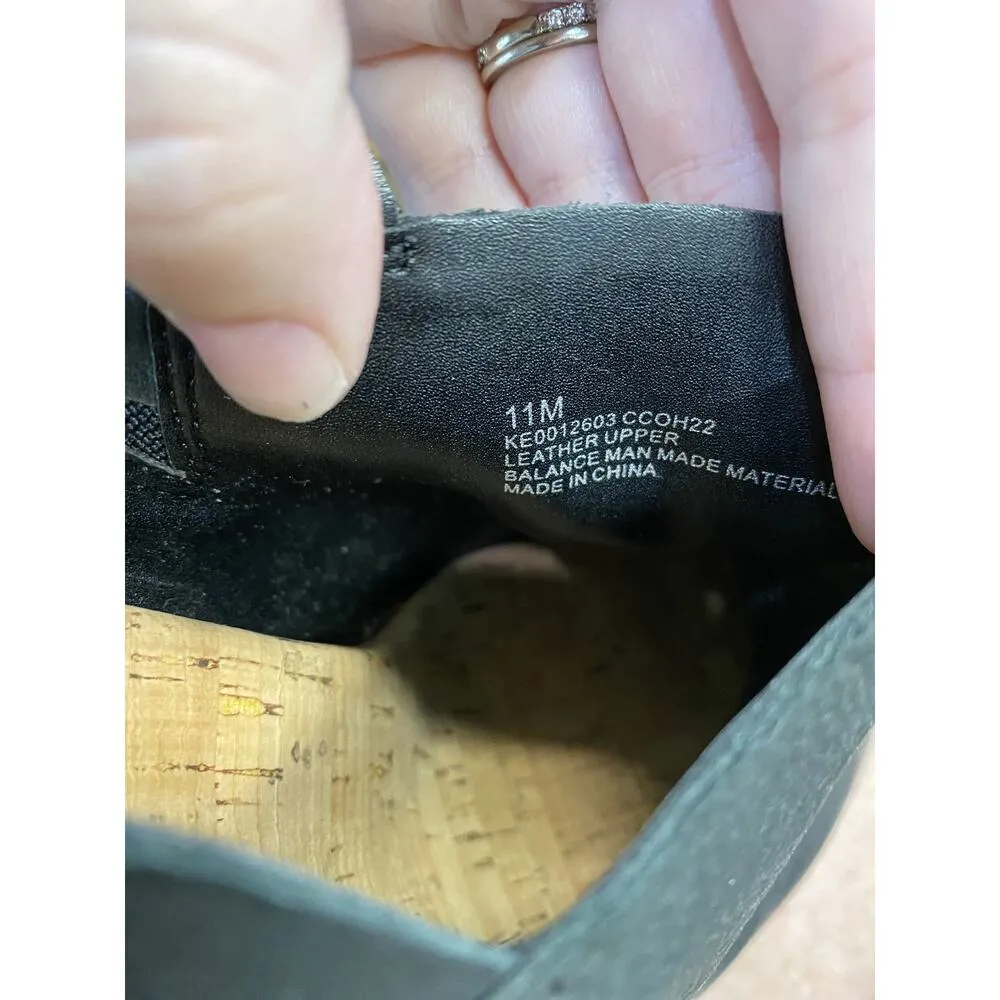 Kork-Ease Darby Sandals Women 11M Black Studded Leather Ankle Strap Slide Casual - Image 6