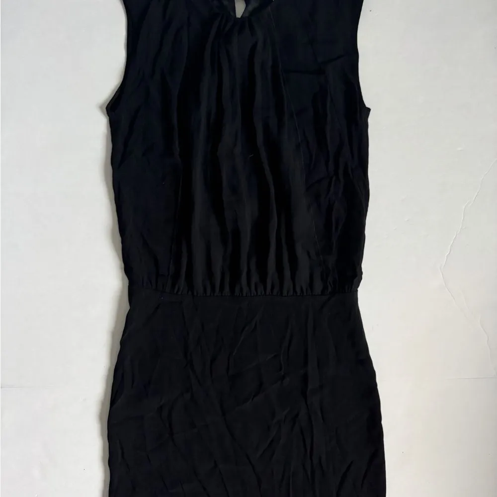 Sandro Black Blouson Open Back Dress Size EU 1 US 4 - Image 4