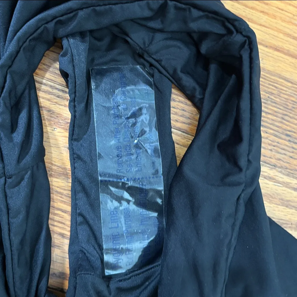 Andie Bikini Set Havana top High Waisted Cheeky Bikini Bottom Black Large NWT - Image 9