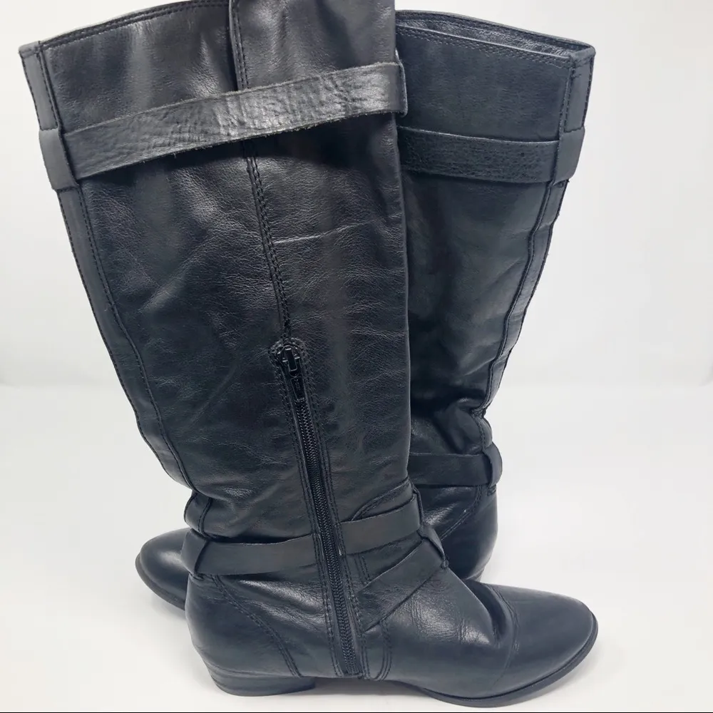 Aldo | Faux Leather Knee High Belted Boots - Image 9