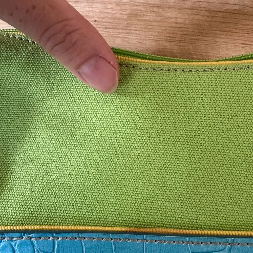 Tommy Hilfiger  Green and Blue Shoulder Bag - Image 4