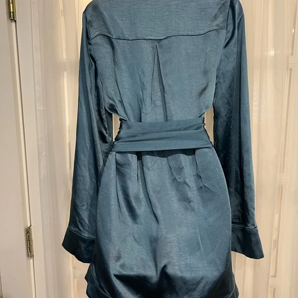 Camila Coelho Priscilla Mini Dress in Blue XS - Image 6