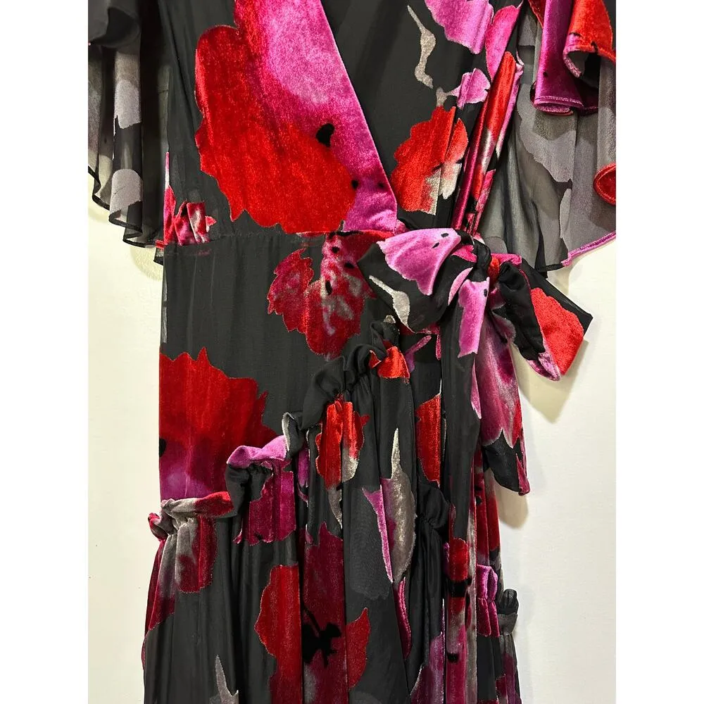 Hutch Nataly Short-Sleeve Wrap Maxi Dress Size XS/SM 2-4 NWOT Feminine Elegant - Image 7