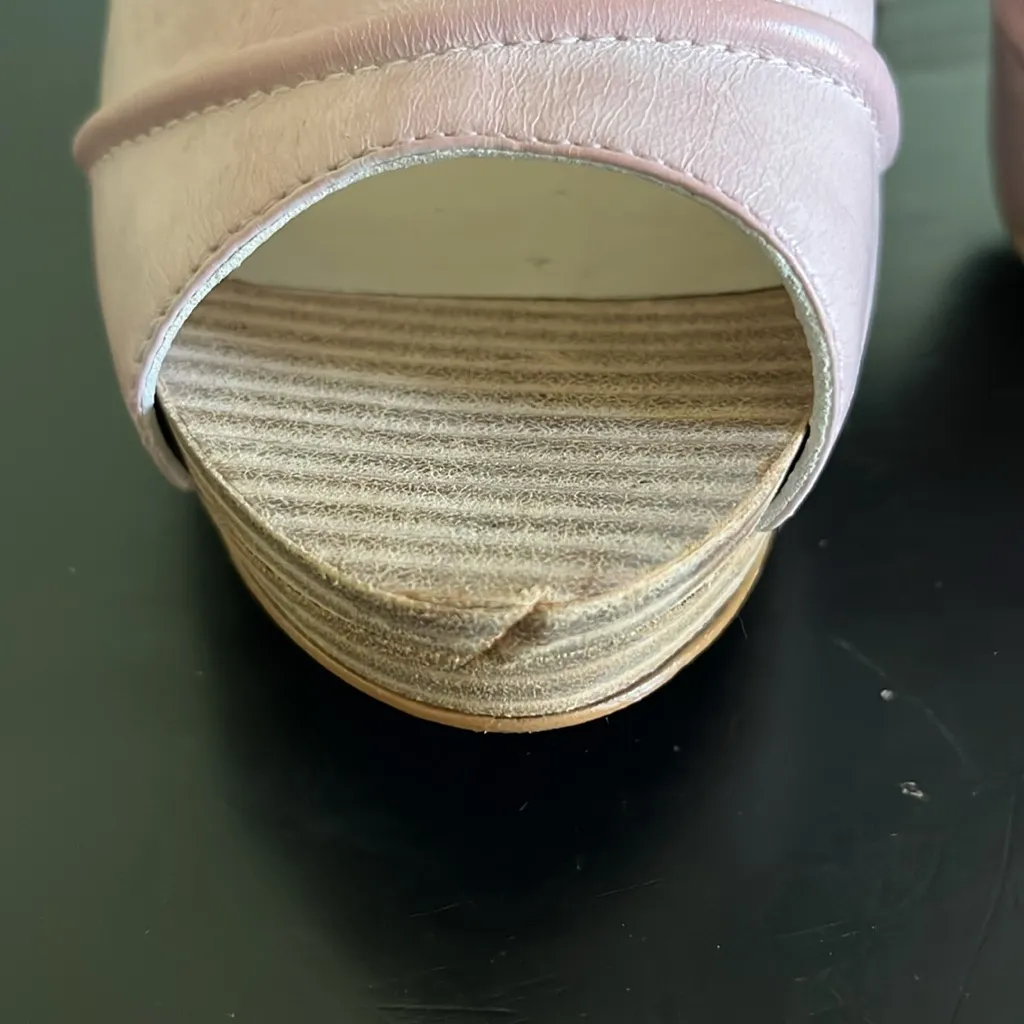 Leon Max Pink Platform Slingback Leather
Heels Size 10 - Image 10