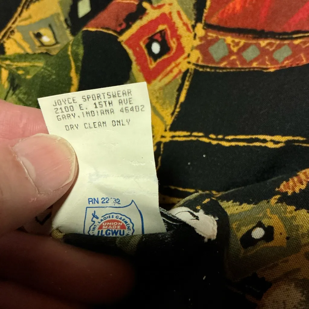 Vtg 80s bright colorful patchwork and floral blazer Size 14 - Image 4