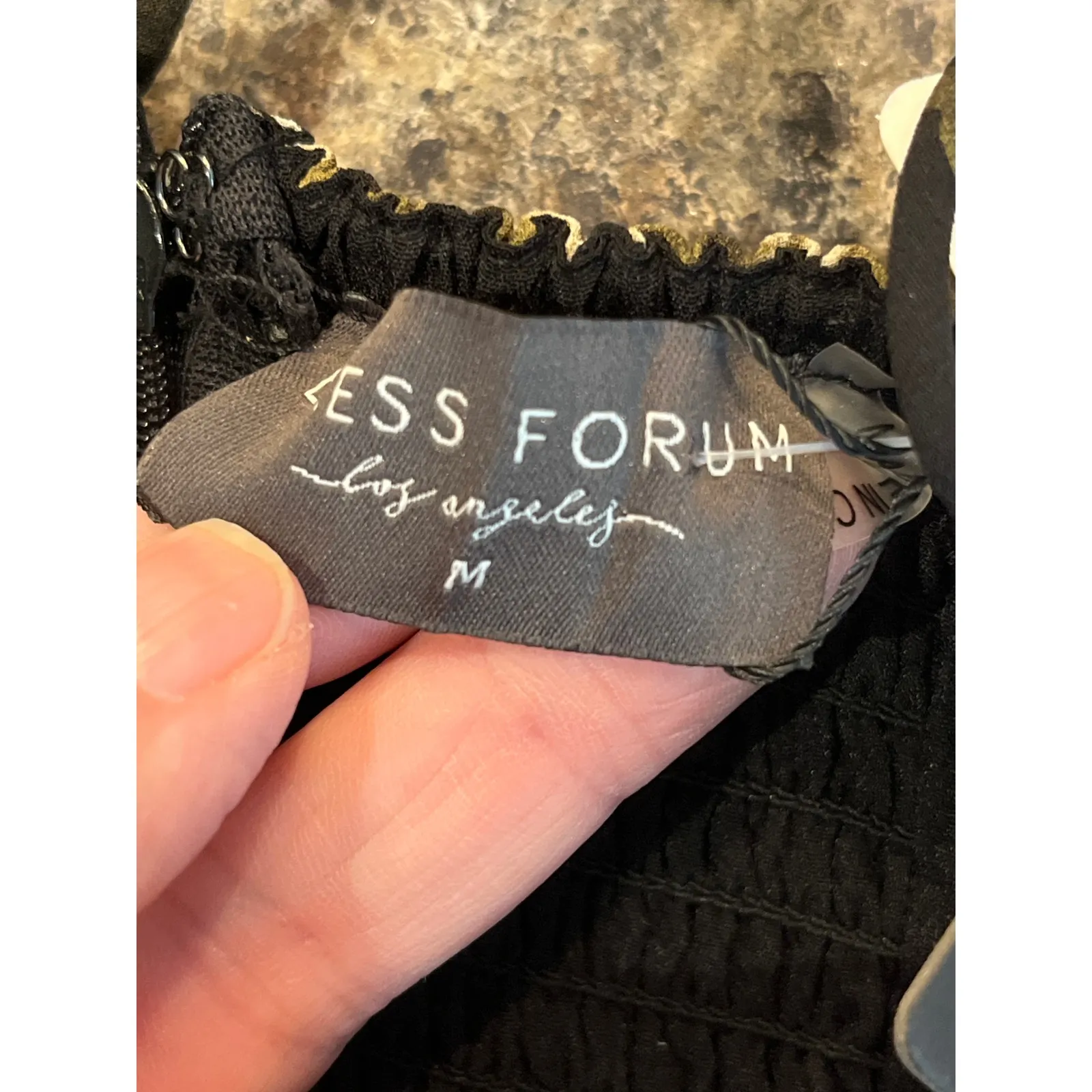 Dress Forum NEW Medium Midi Shift Dress with Large Front Slit Spaghetti Strap - Image 7