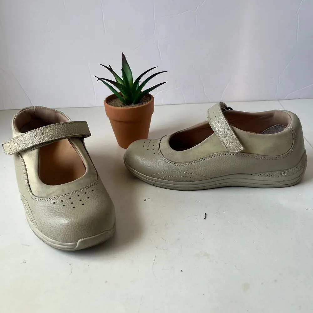 Drew Rose Mary Jane Women Shoes Sz 5.5M Beige Orthopedic Comfort Leather Strap - Image 12