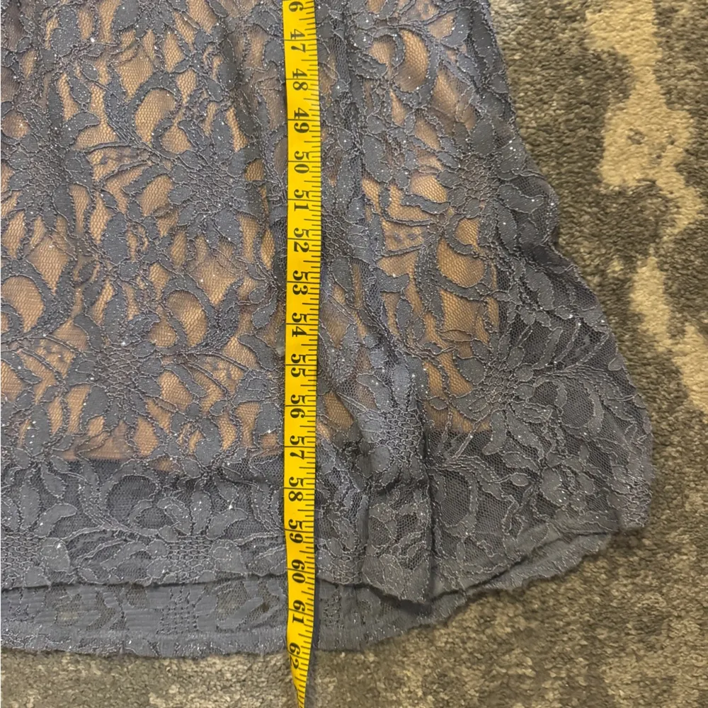 Juniors Elegant City Studio Halter Lace Gown Gray Size undefined - Image 10