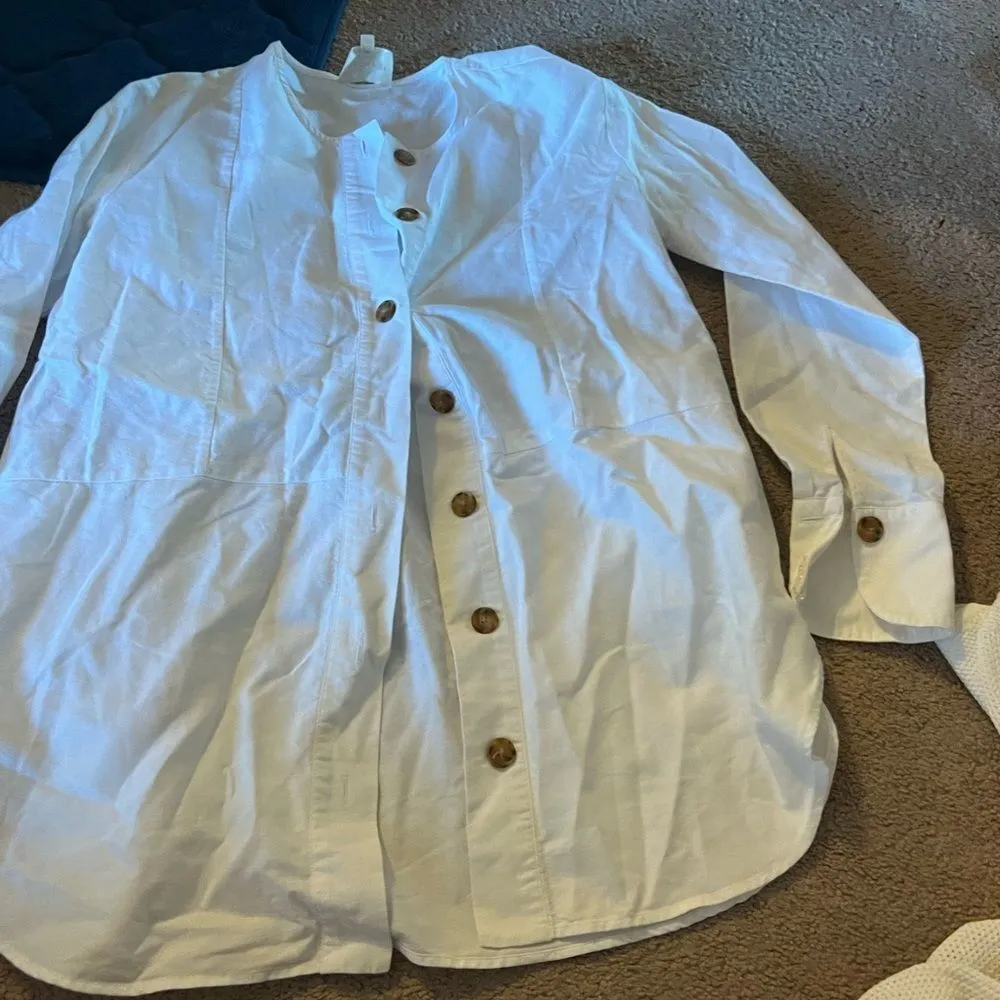 Sezane white button down 36 - Image 5