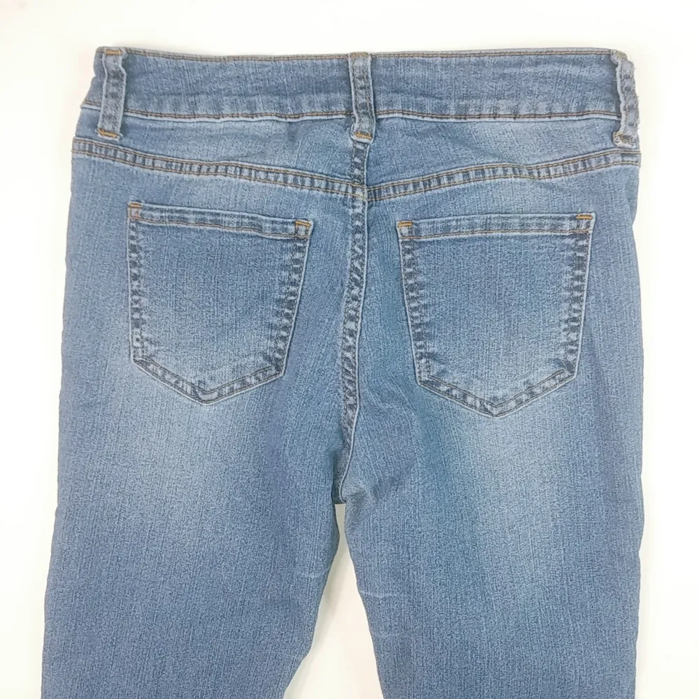 WAX 3 28 Destroyed Medium Wash Skinny Jeans - Image 7