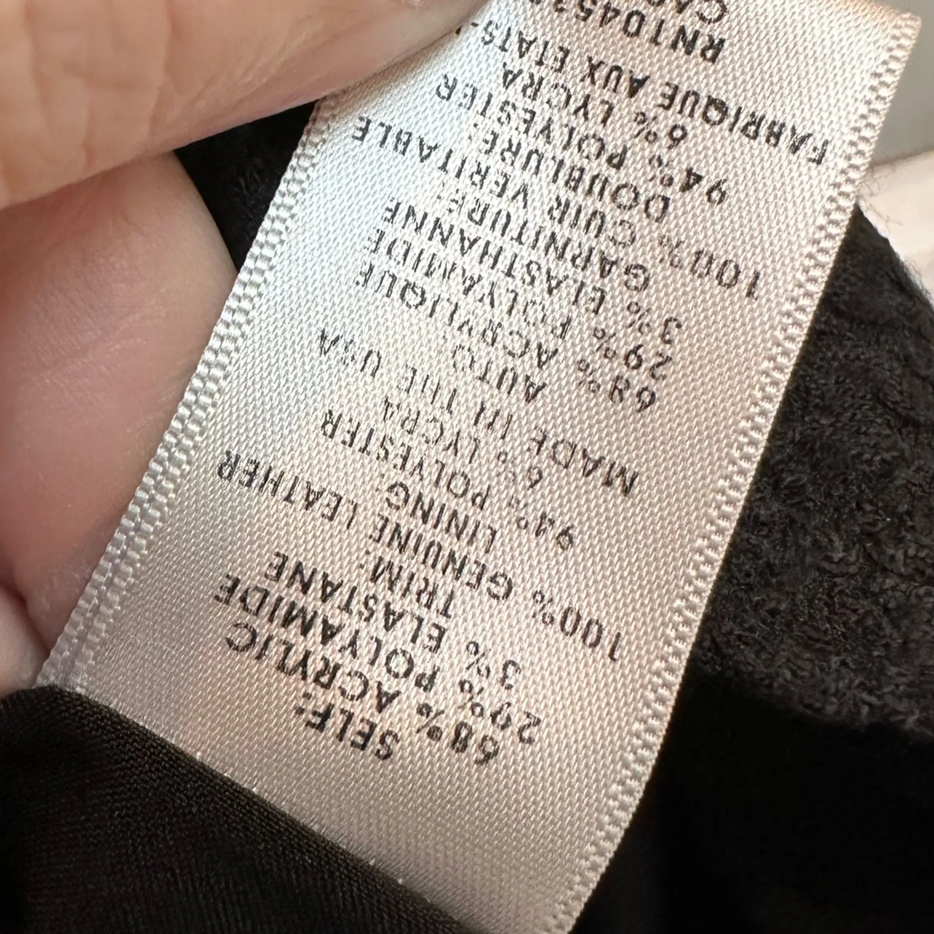 Vintage Nanette Lepore Y2K Black Leather Trim Classic Timeless Skirt Size 6 S - Image 9