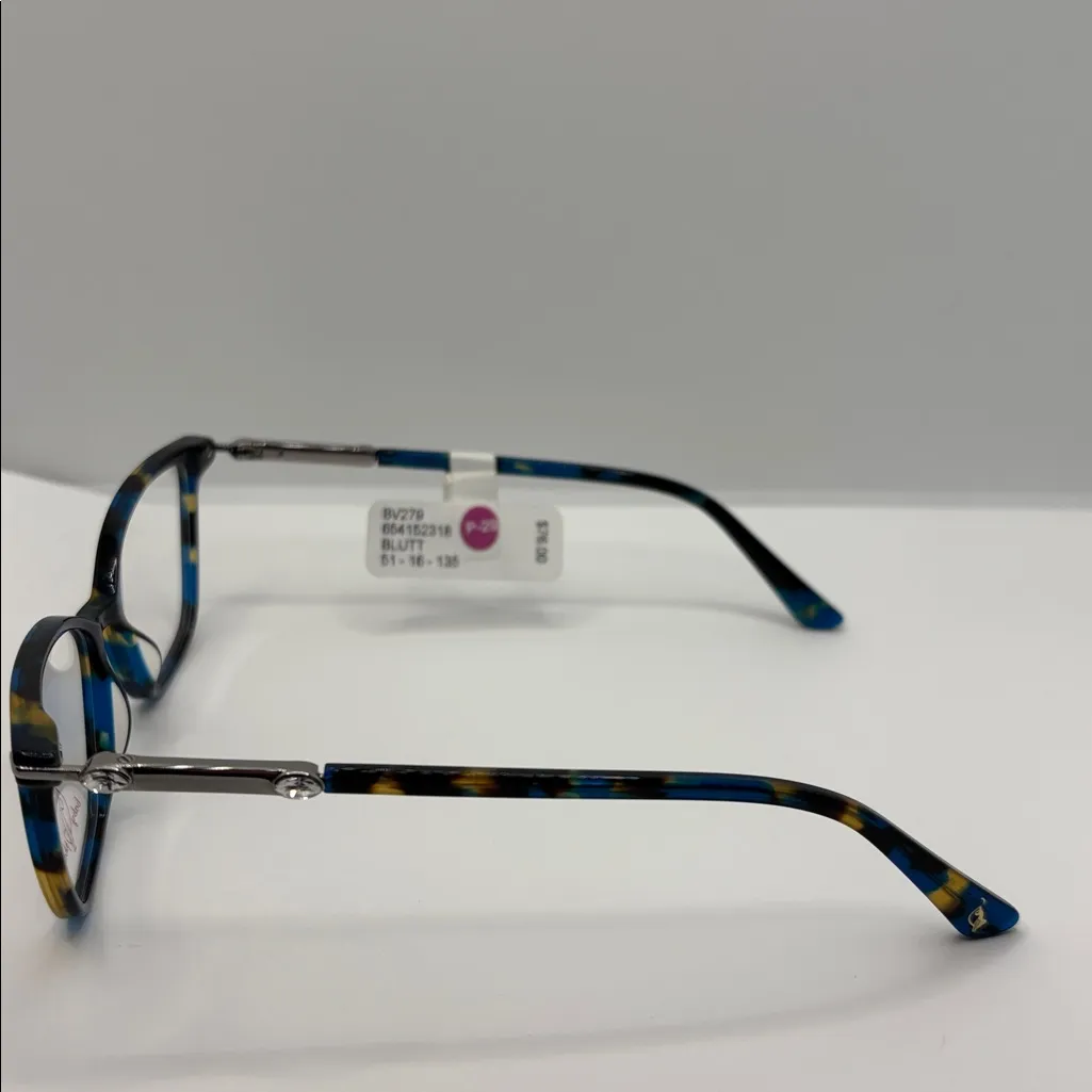Baby Phat Women's Eyeglasses Bv279 Blue Tortoise 51.0-16.0-135 NWT demo - Image 3