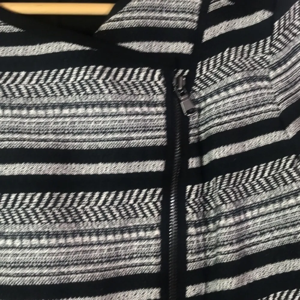 Lou & Grey Treadstripe Asymmetrical Zipper Moto Jacket - Image 7