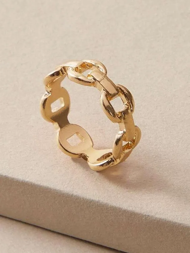 Chain Ring Gold - Image 2