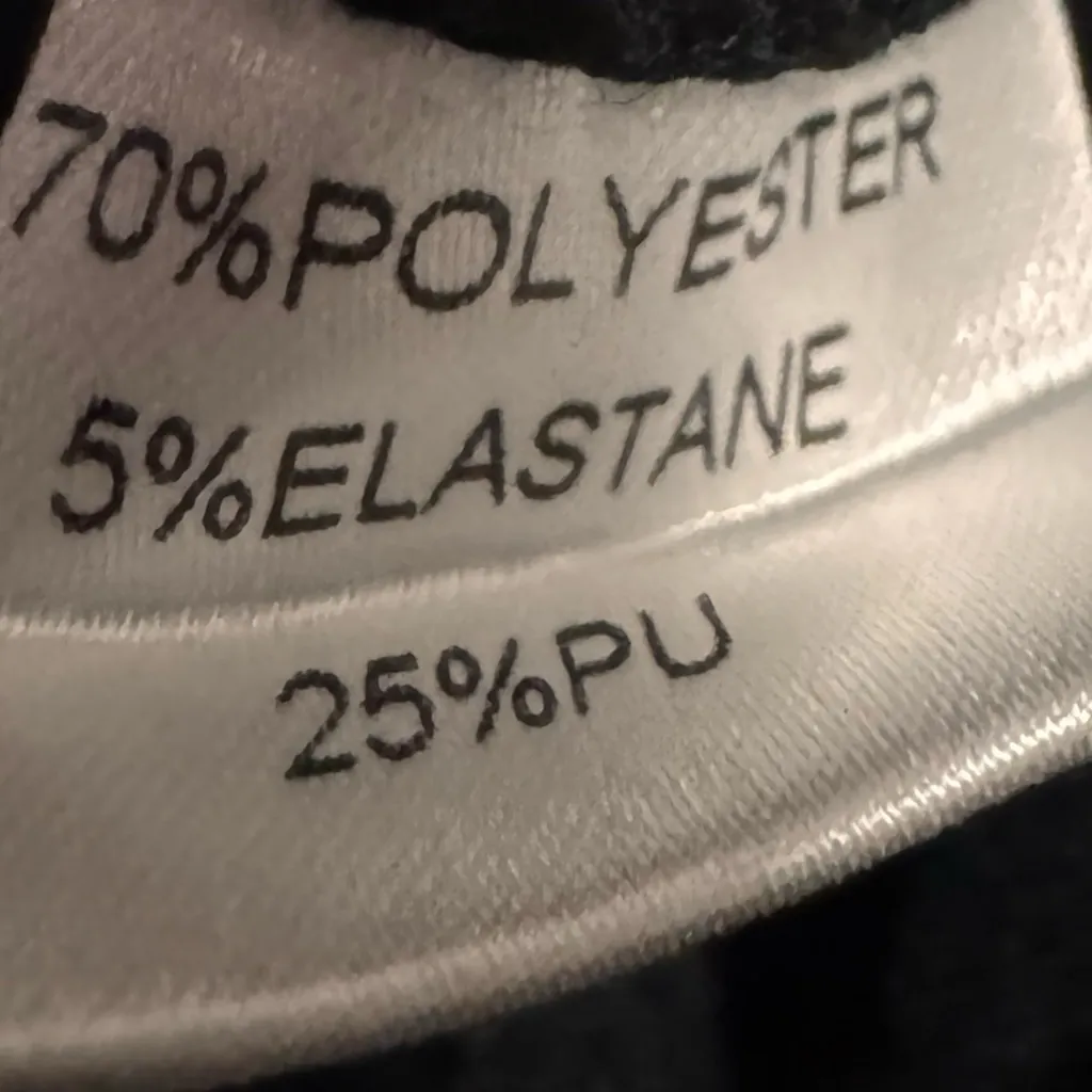 MICAS Fashion Jeans Statement Vegan Leather Patchwork Wide Leg High Rise Sz M - Image 6