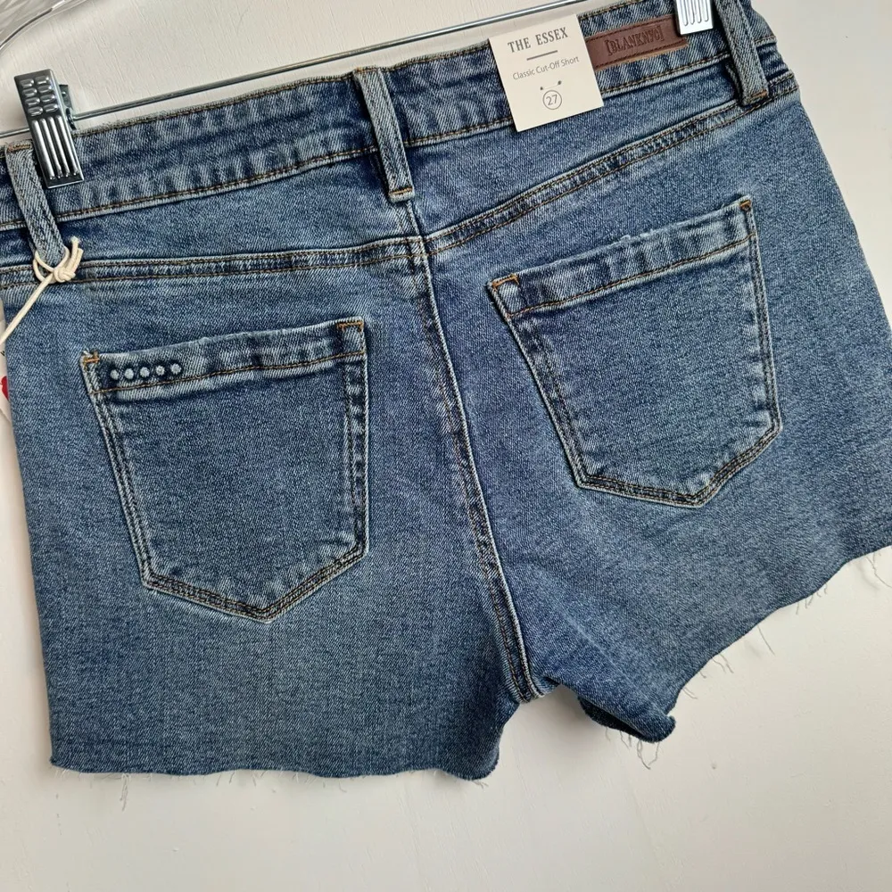 NWT Blank NYC The Essex Classic Cut Off Shorts Sz 27 Raw Hem - Image 12
