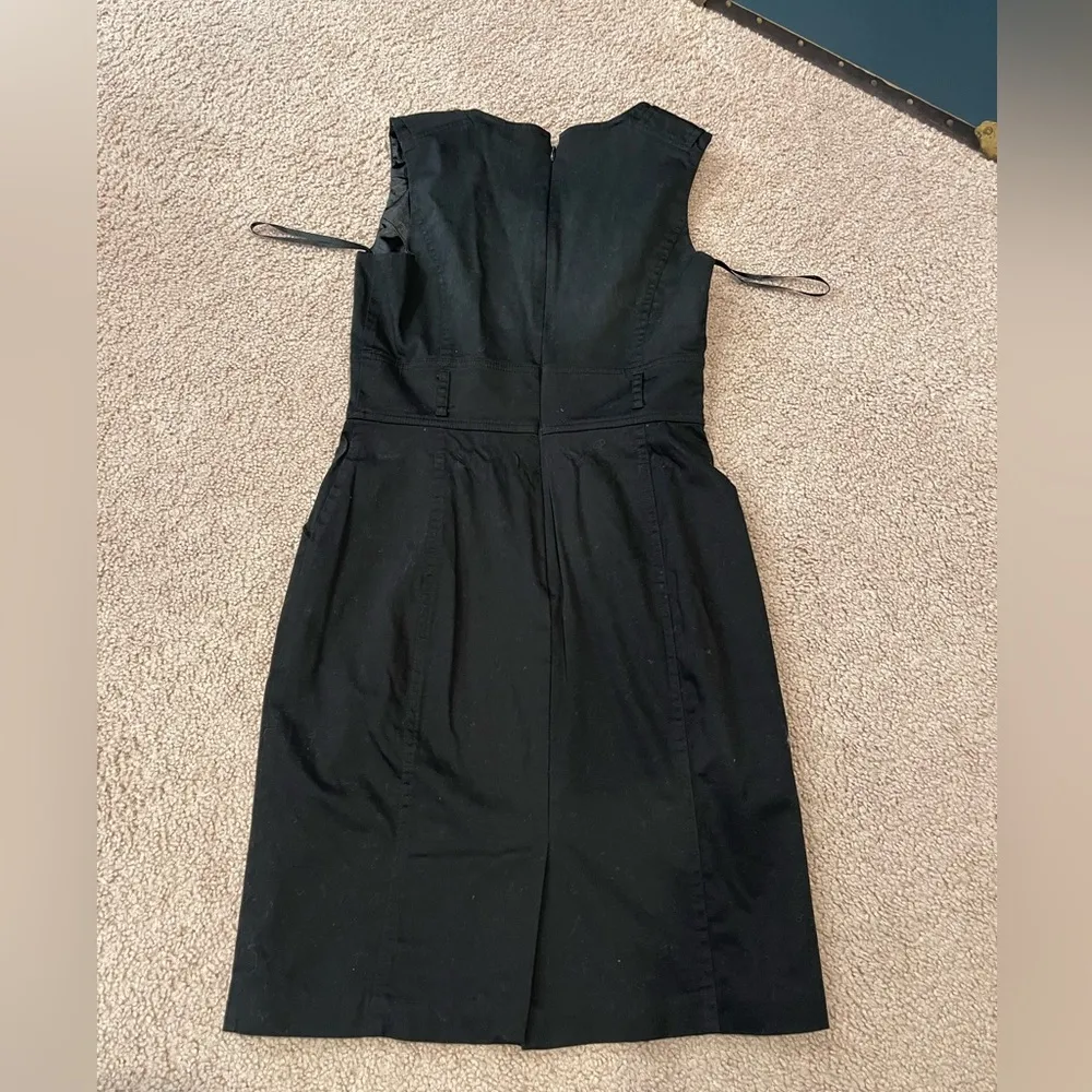 WHITE HOUSE BLACK MARKET Black Sleeveless Midi Dress - Image 9