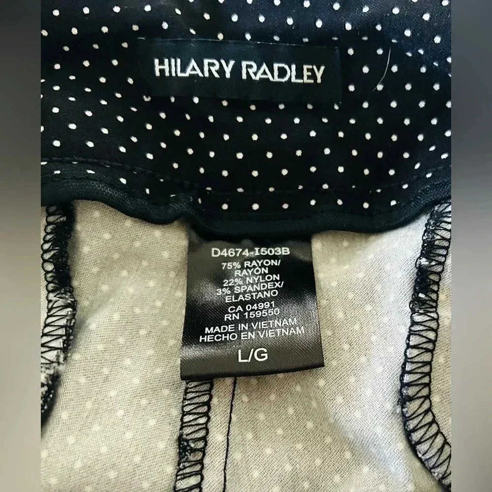 Hilary Radley pokadot Bermuda shorts women size Large - Image 7