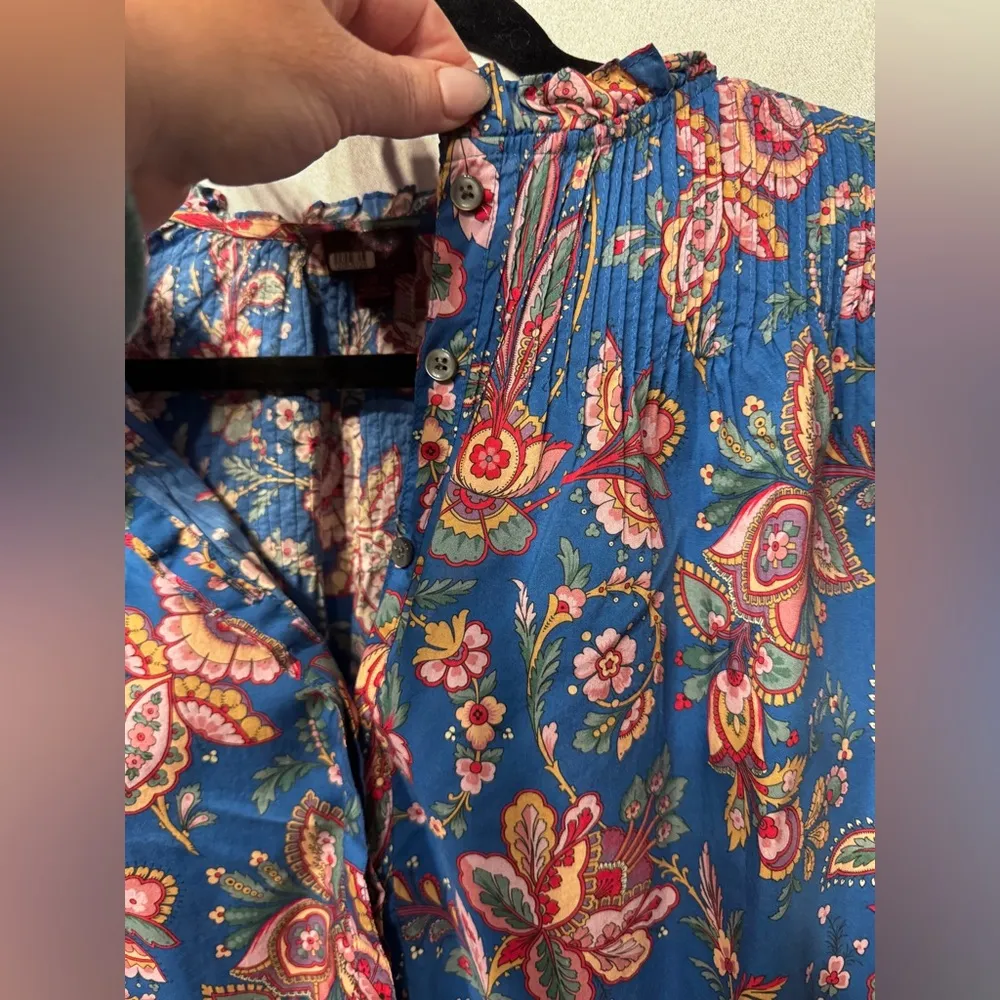 J.Crew Floral Belle Ruffle Liberty London Print Popover size 2 - Image 5