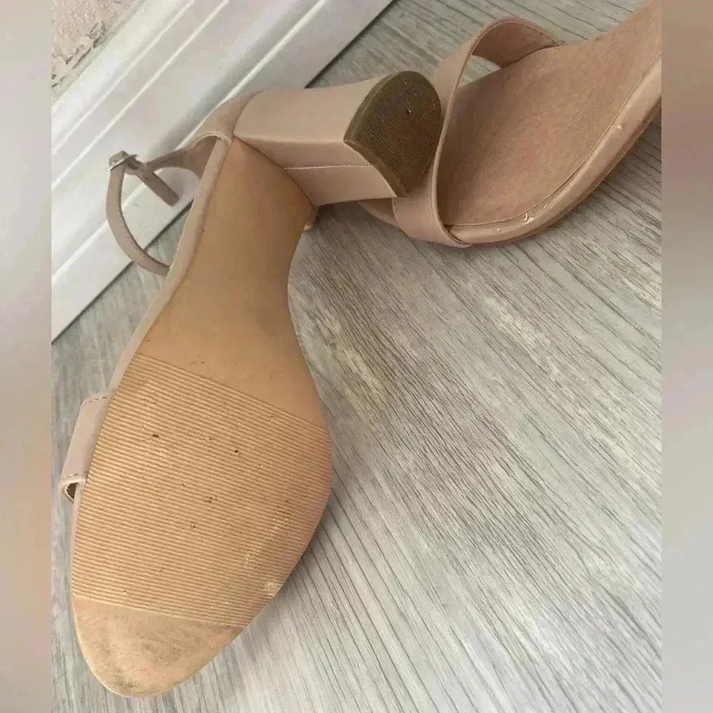 Madden Girl | Beella Cream Tan Ankle Strap High Heel Shoes | Size 8M - Image 5