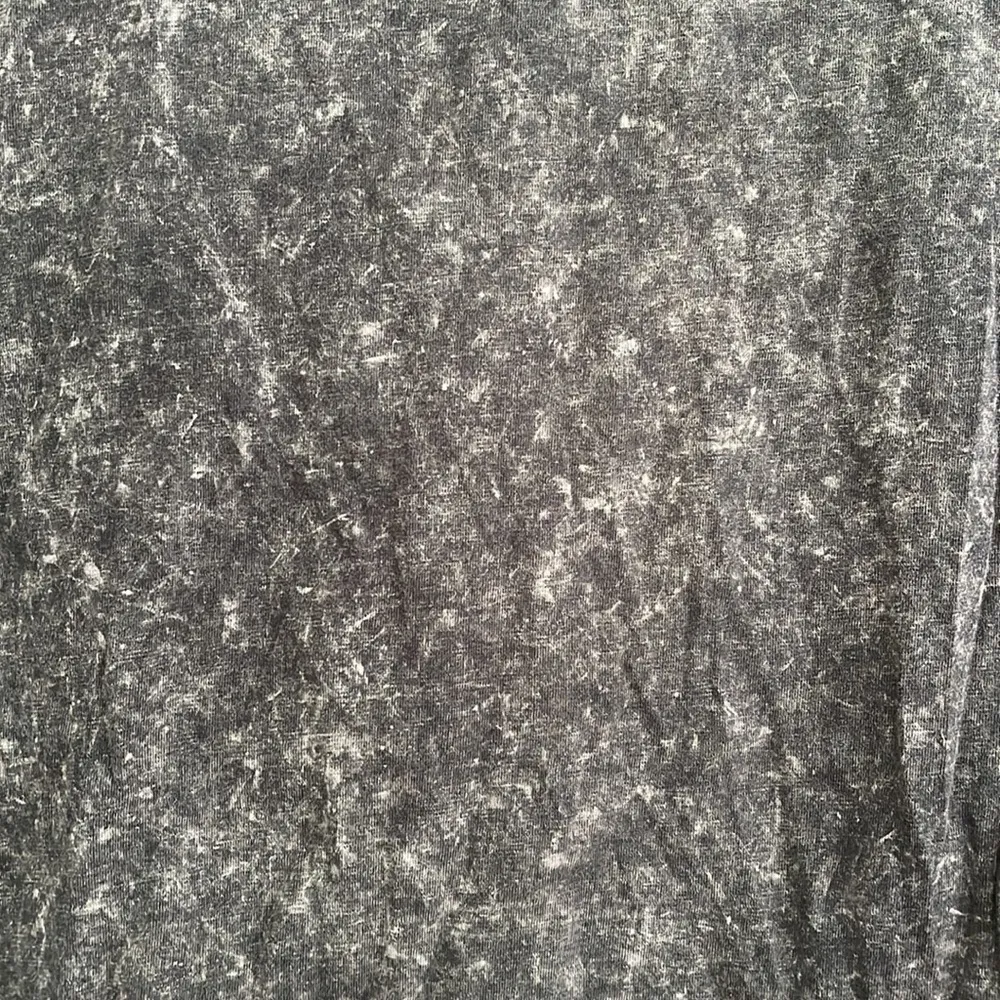 Cropped black distressed style T shirt - Image 3