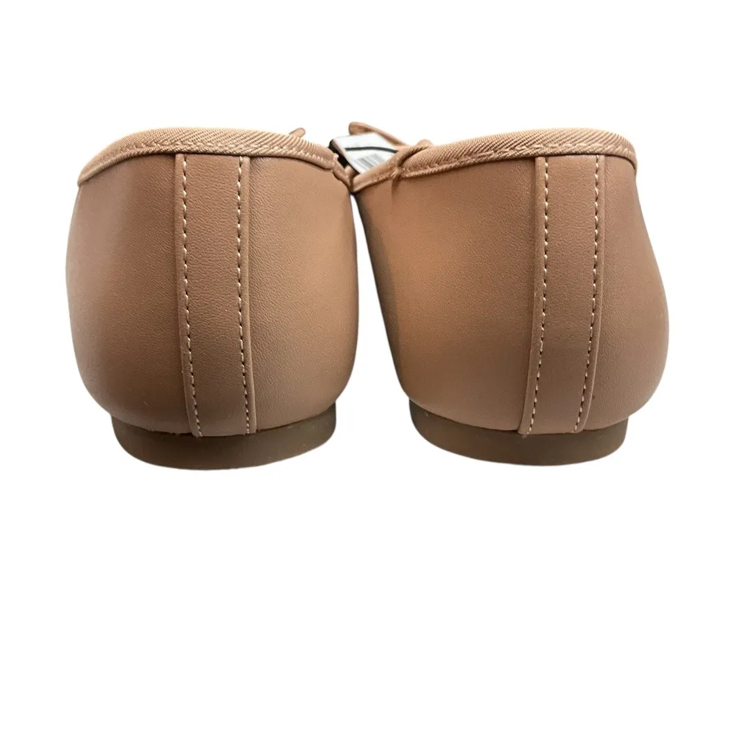 Dolce Vita Women's Patent Finish Square Toe Slip On Comfy Ballet Flats Sz 8 NWT Tan - Image 6