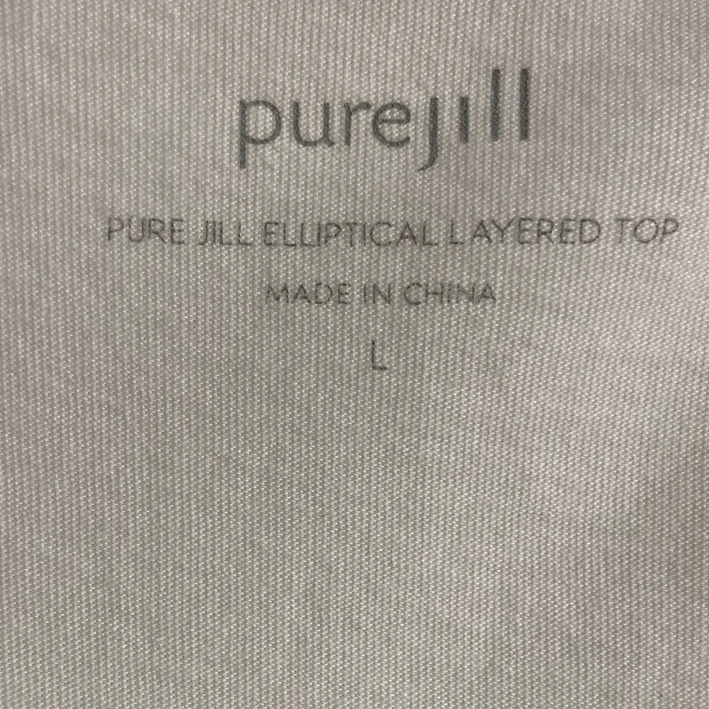 J Jill pure Jill‎ elliptical layered white top layered Large - Image 6