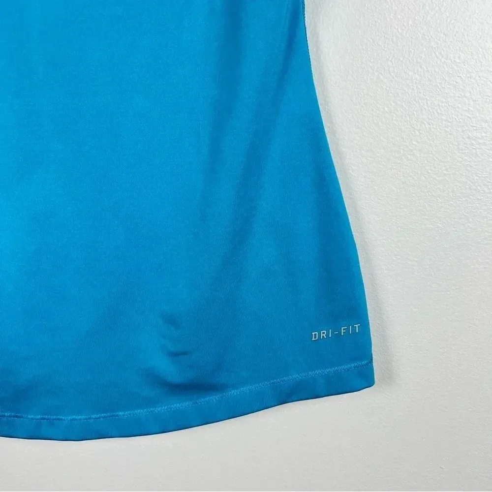 💙 Nike Pro Blue‎ Short Sleeve Shirt Size XS - Image 8