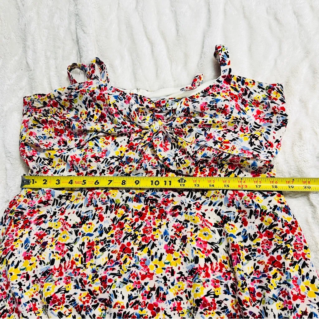 Julia Jordan Size 16 Feminine White Floral Sweetheart Neck Dress Wedding Coastal - Image 14