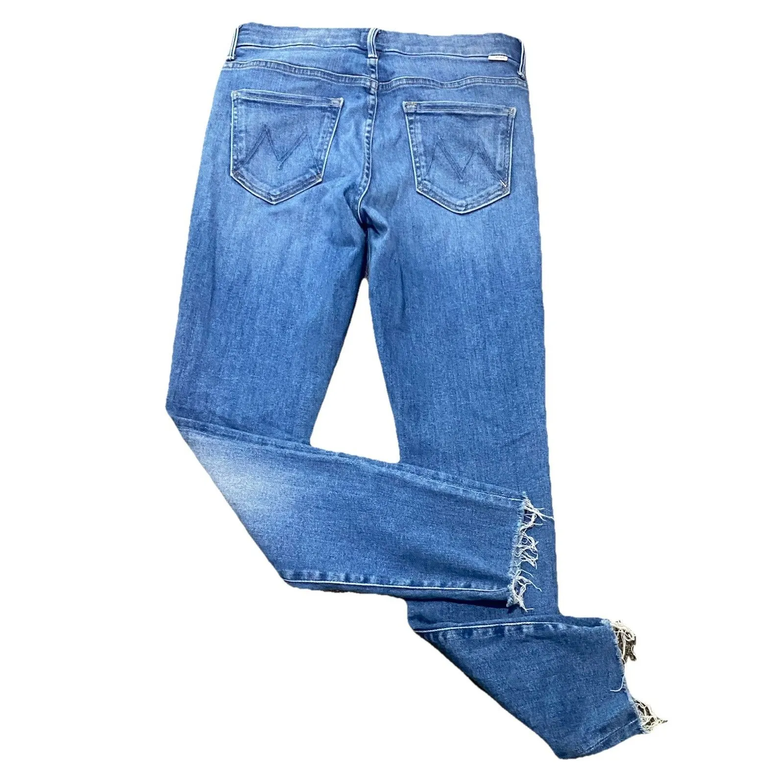 MOTHER High Waisted Looker Ankle Fray In Hey Sun Size 29 Blue - Image 9