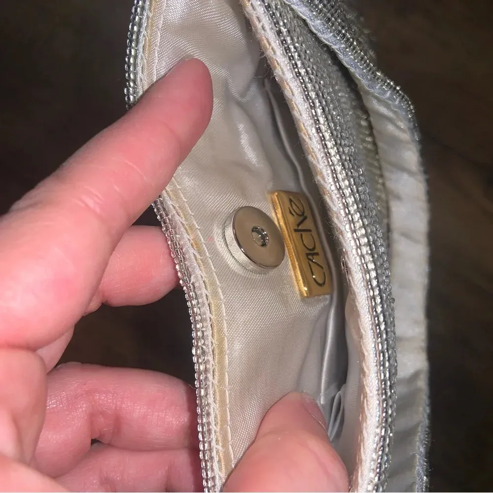 Mini beaded y2k cache handbag purse 90s evening formal spring vintage boho - Image 3