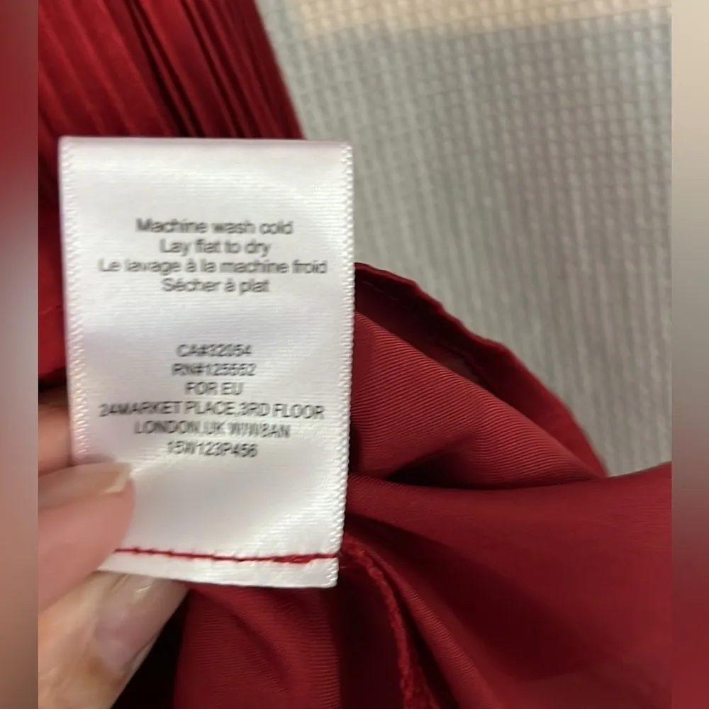 Anthropologie Dolan Burgundy Red Sloane Blouse NWT Size Small - Image 5