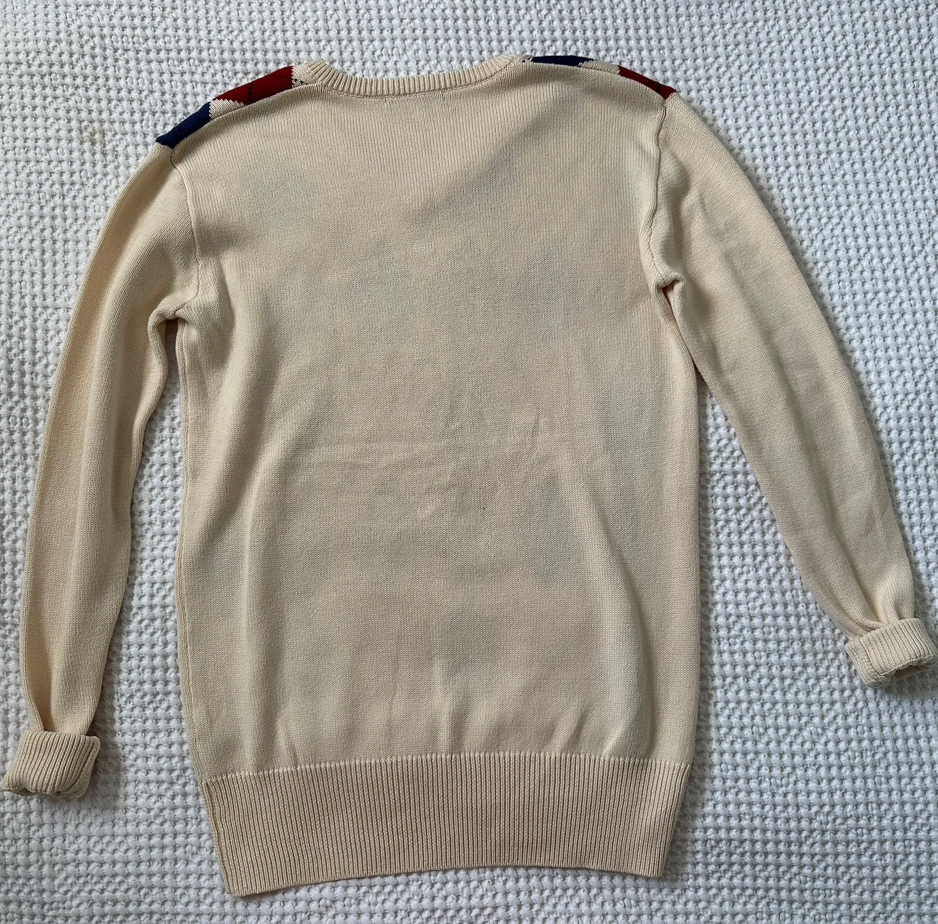 Brandy Melville Cream Argyle Sweater - Image 2