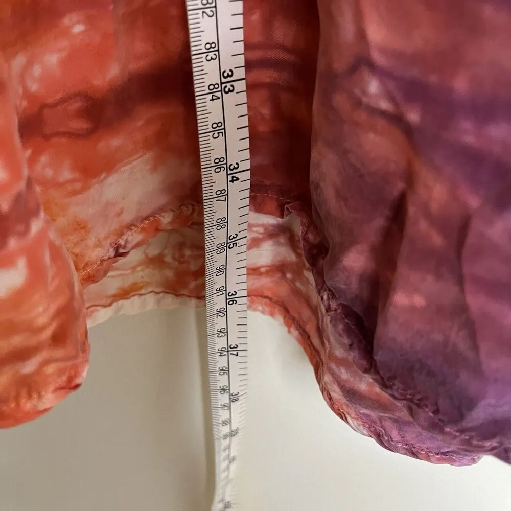 C&C California M Purple Orange Tie Dye Dress Made In USA - Image 6