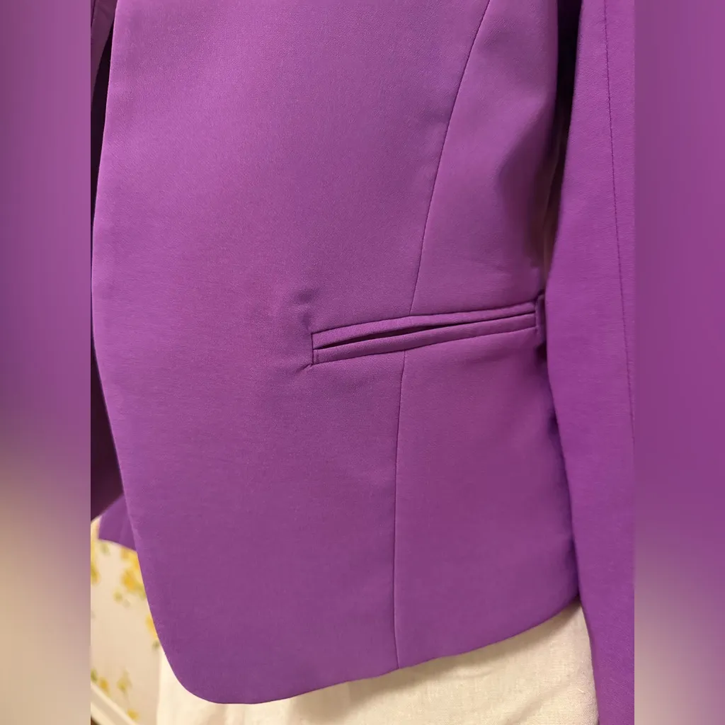 New Ovi open front Purple Blazer size M - Image 3