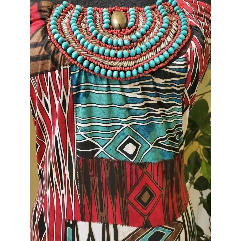 Vtg VAVAVOOM Medium Strapless Cocktail Dress Red - Image 4