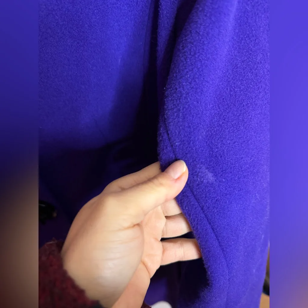 Modernist By Guillaume Poupart Purple Wool Trench Coat - Image 6