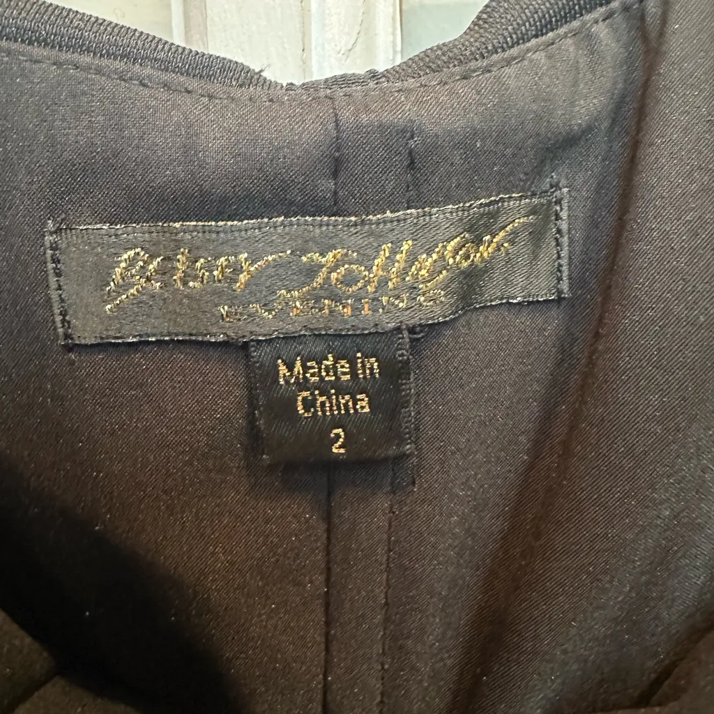 Vintage Betsey Johnson Evening Elegant Strapless Ruched Wiggle Dress Size 2 XS - Image 9