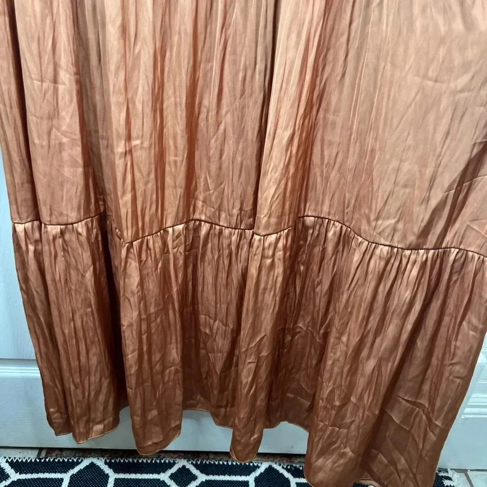 Maggy London Women's Plus Size 24W Empire Waist Maxi Dress in Dessert Sand - Image 5