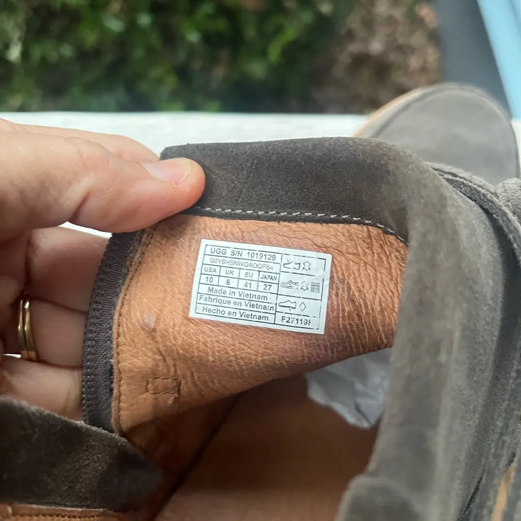 UGG Australia Reid Grey Ankle Boot  Suede Bootie zipper - Image 8